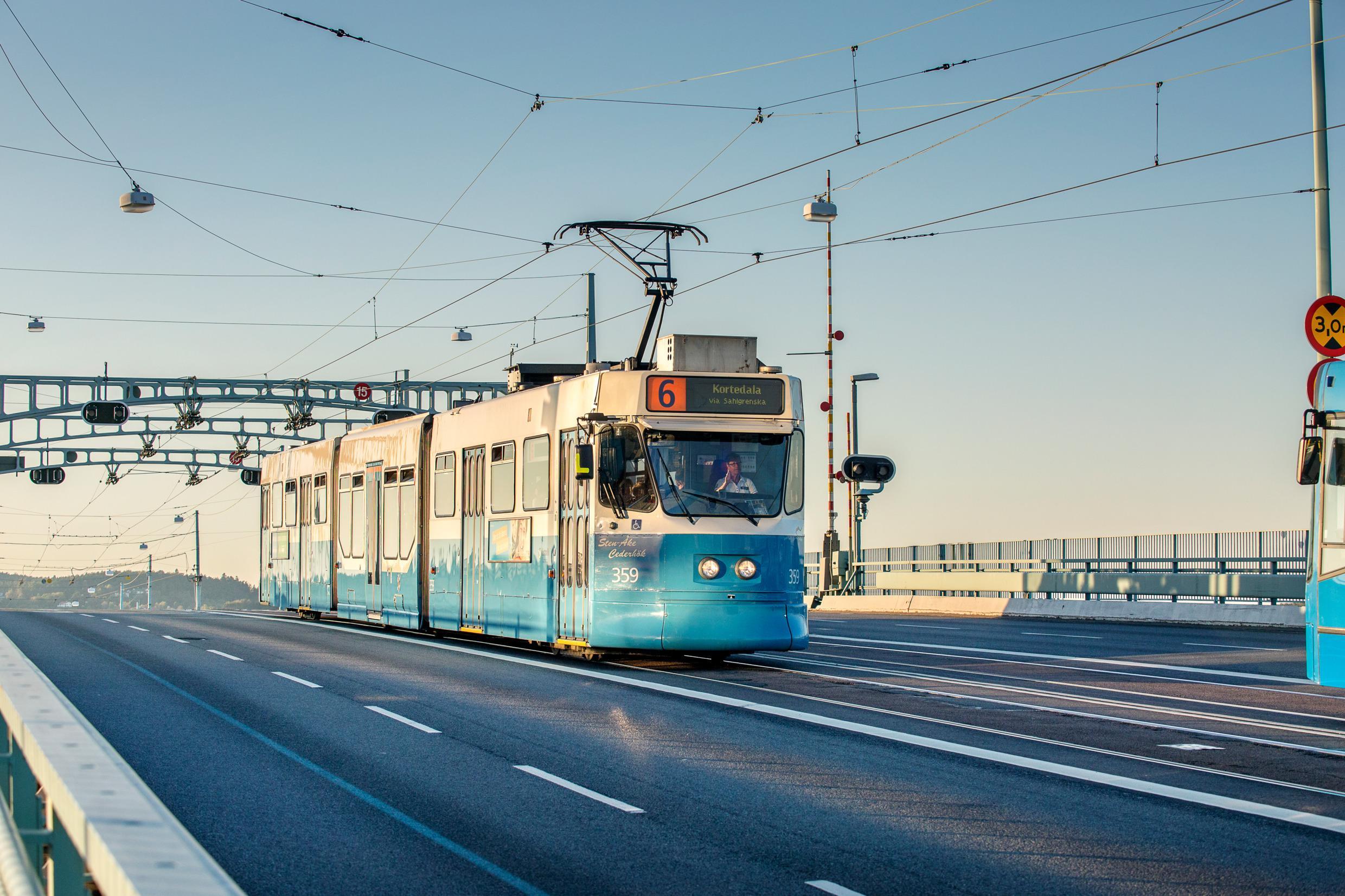 Straßenbahn auf der Avenyn